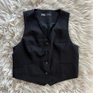 Zara Black Vest Women's Size Large (L)